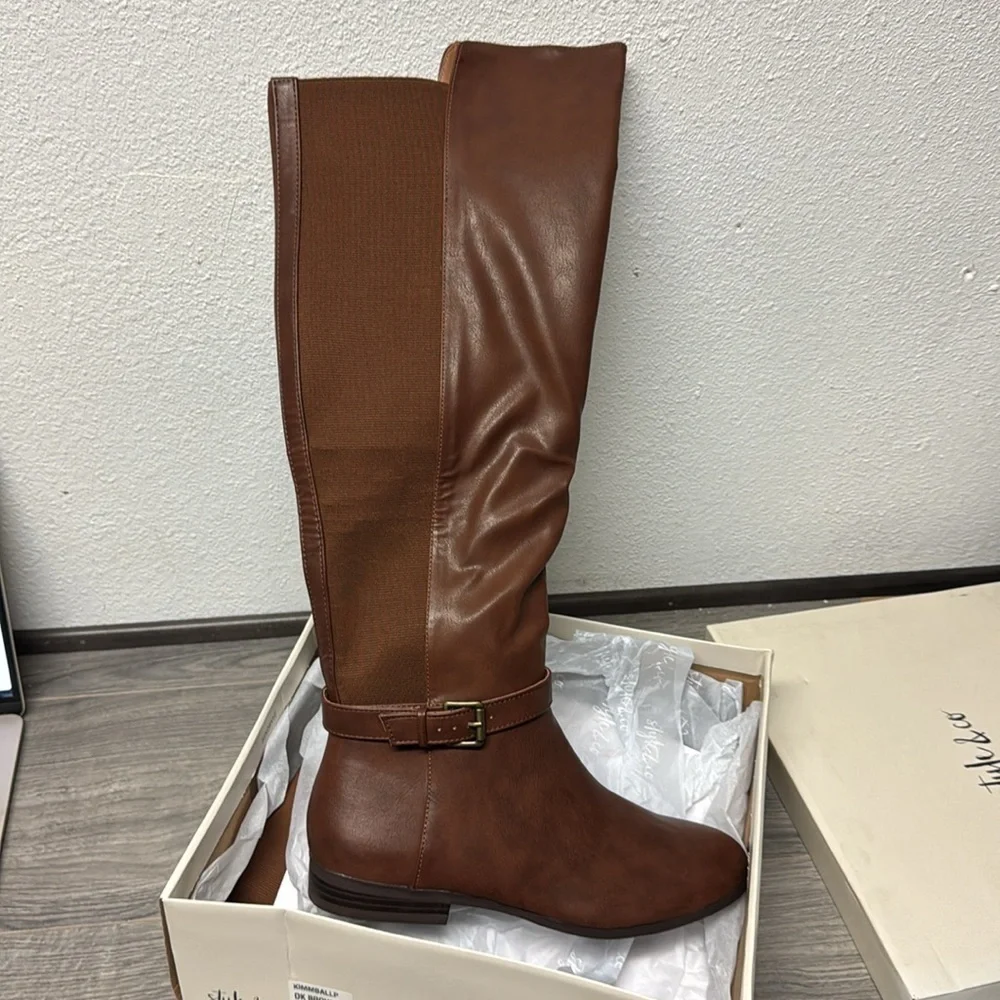 Style & Co. Womens Kimmball Solid Over-The-Knee Boots